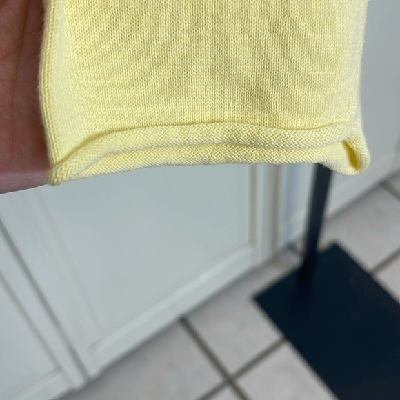 J.Jill Women’s Yellow Long Sleeve Sweater Top Sz XL 2 Button V Neck Comfy - Picture 6 of 11